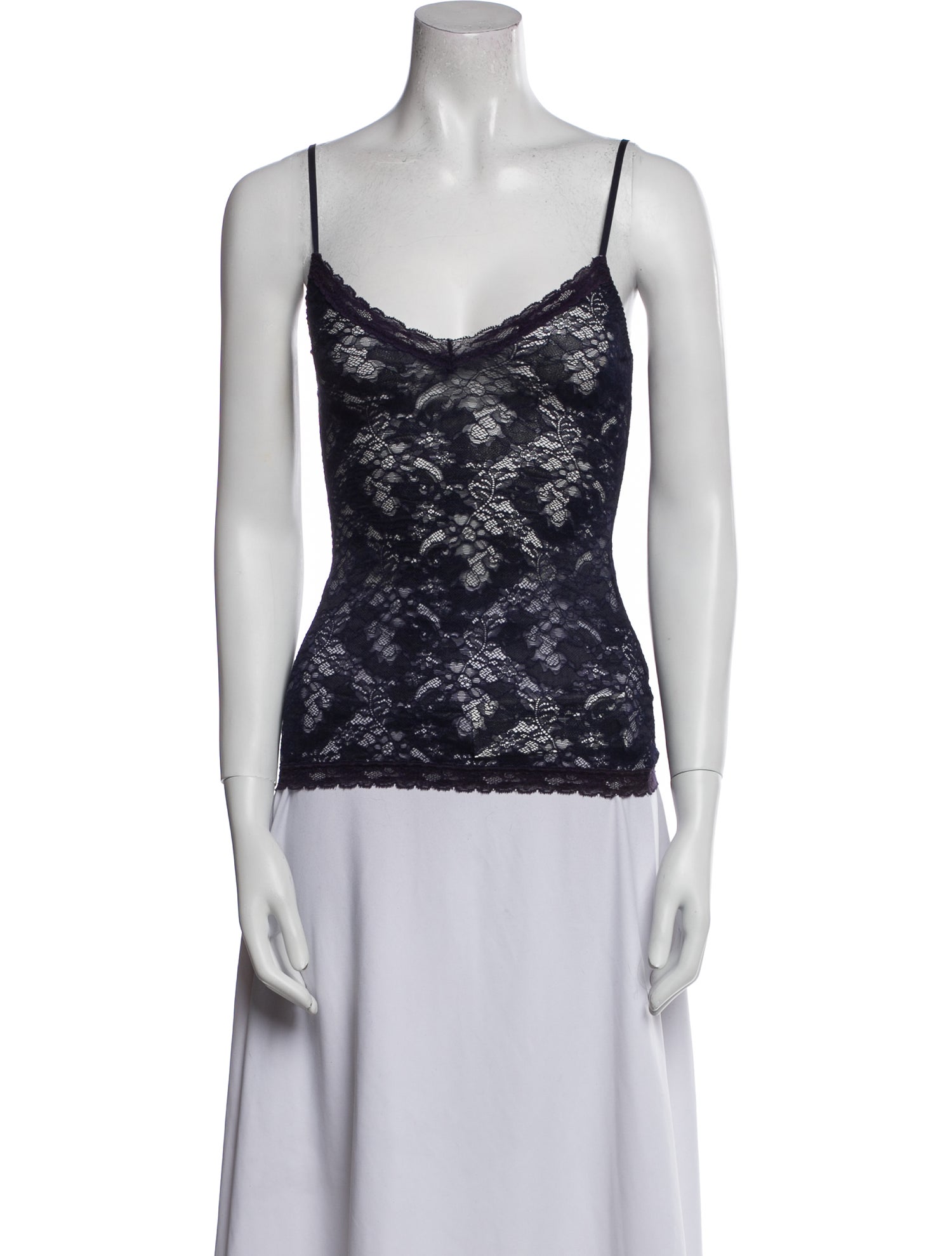 Calypso St. Barth Lace Pattern V-Neck Top